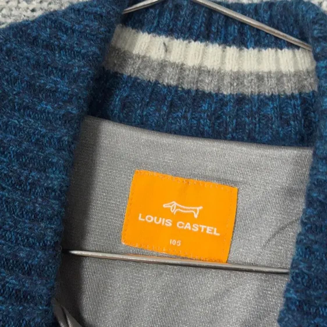 루이까스텔 골프 네이비 방풍 니트 105 상품이미지3