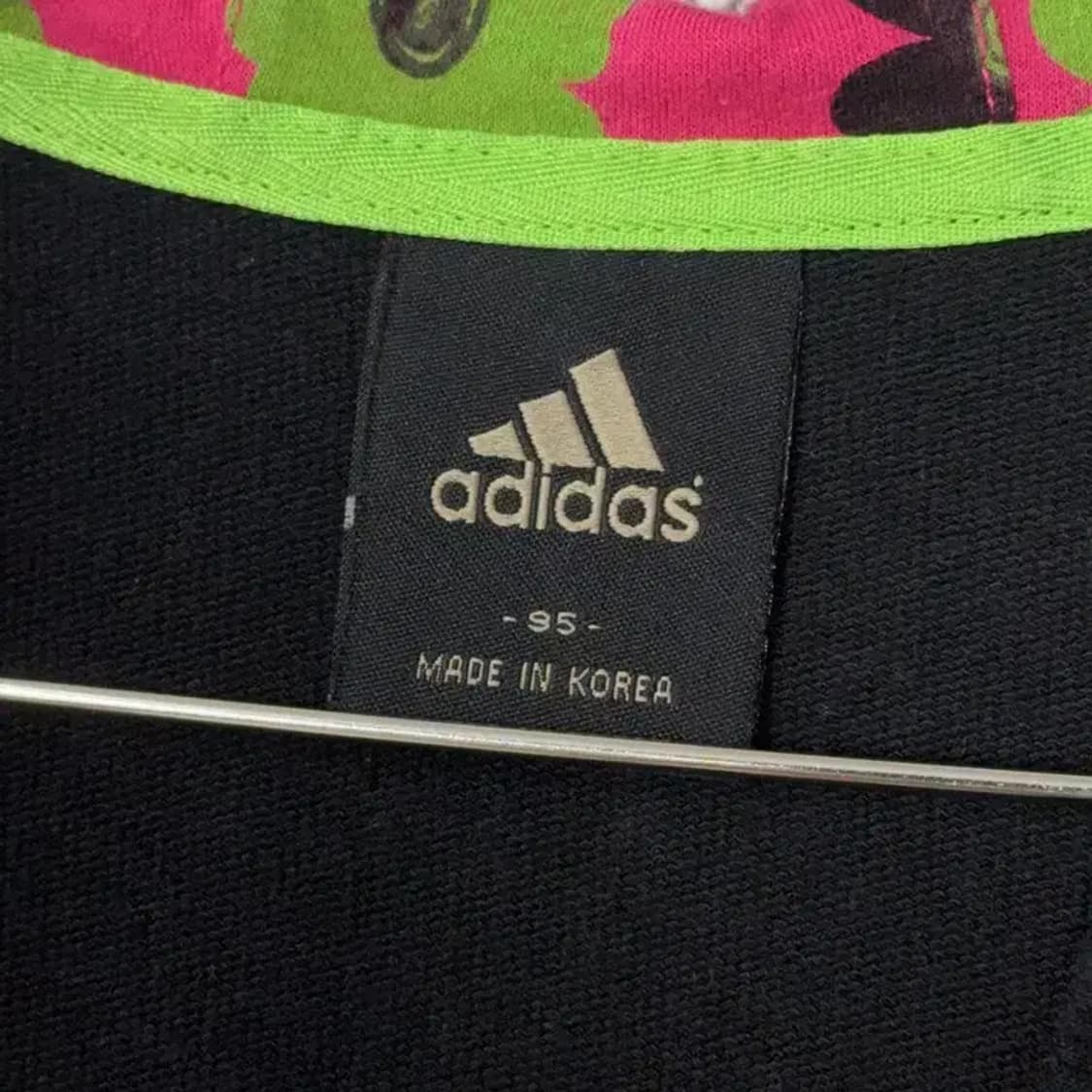 아디다스 빈티지 핑크 포인트 로고 후드집업 95 상품이미지3