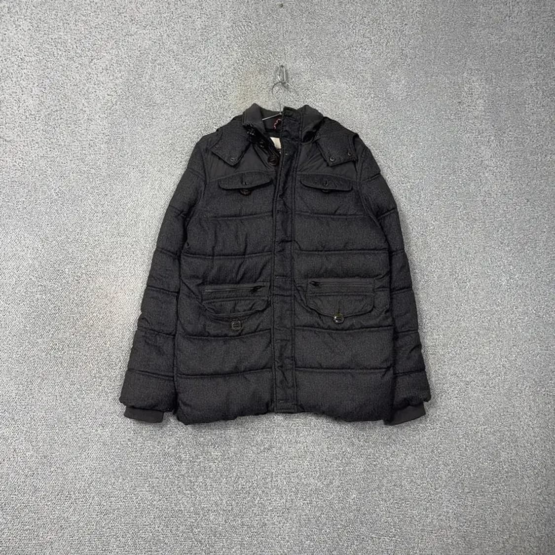 타미힐피거 캐주얼 포켓 그레이 패딩 S 상품이미지1