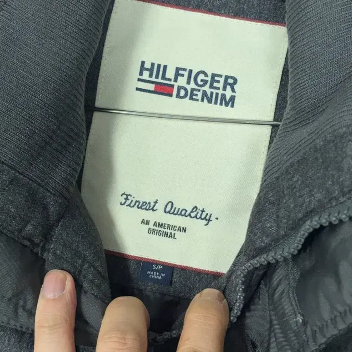 타미힐피거 캐주얼 포켓 그레이 패딩 S 상품이미지3