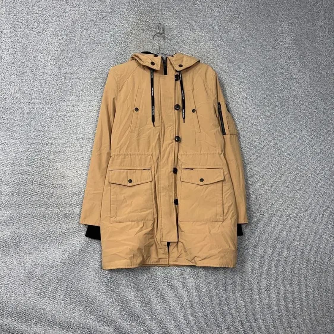 캘빈클라인 베이지 롱 패딩 S 상품이미지1