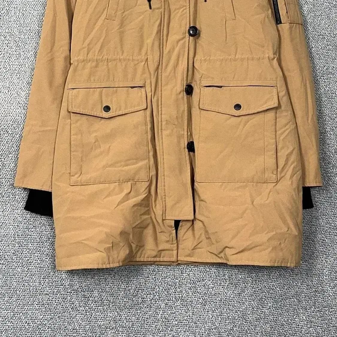 캘빈클라인 베이지 롱 패딩 S 상품이미지4