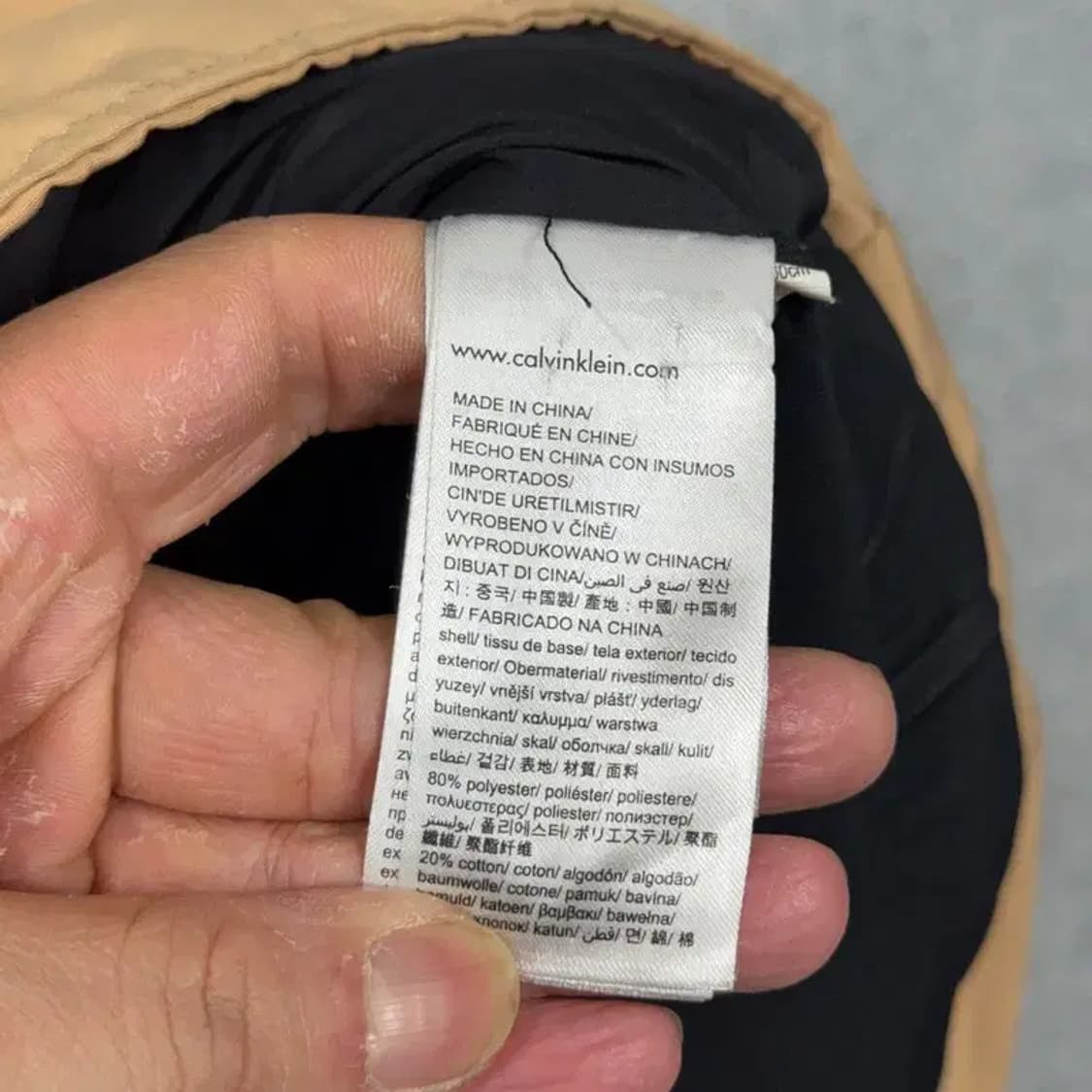 캘빈클라인 베이지 롱 패딩 S 상품이미지6