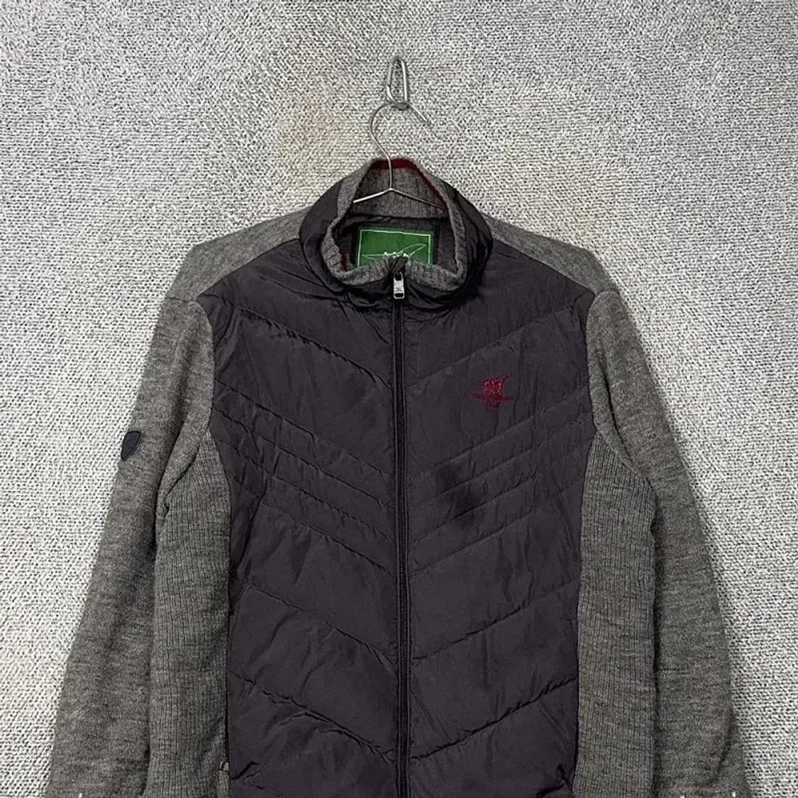 핸리코튼 경량 그레이 방품 니트 집업 100 상품이미지3