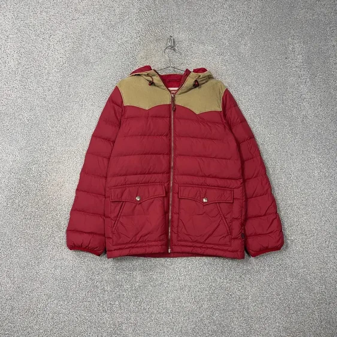 리바이스 투톤 레드 패딩 M 상품이미지1