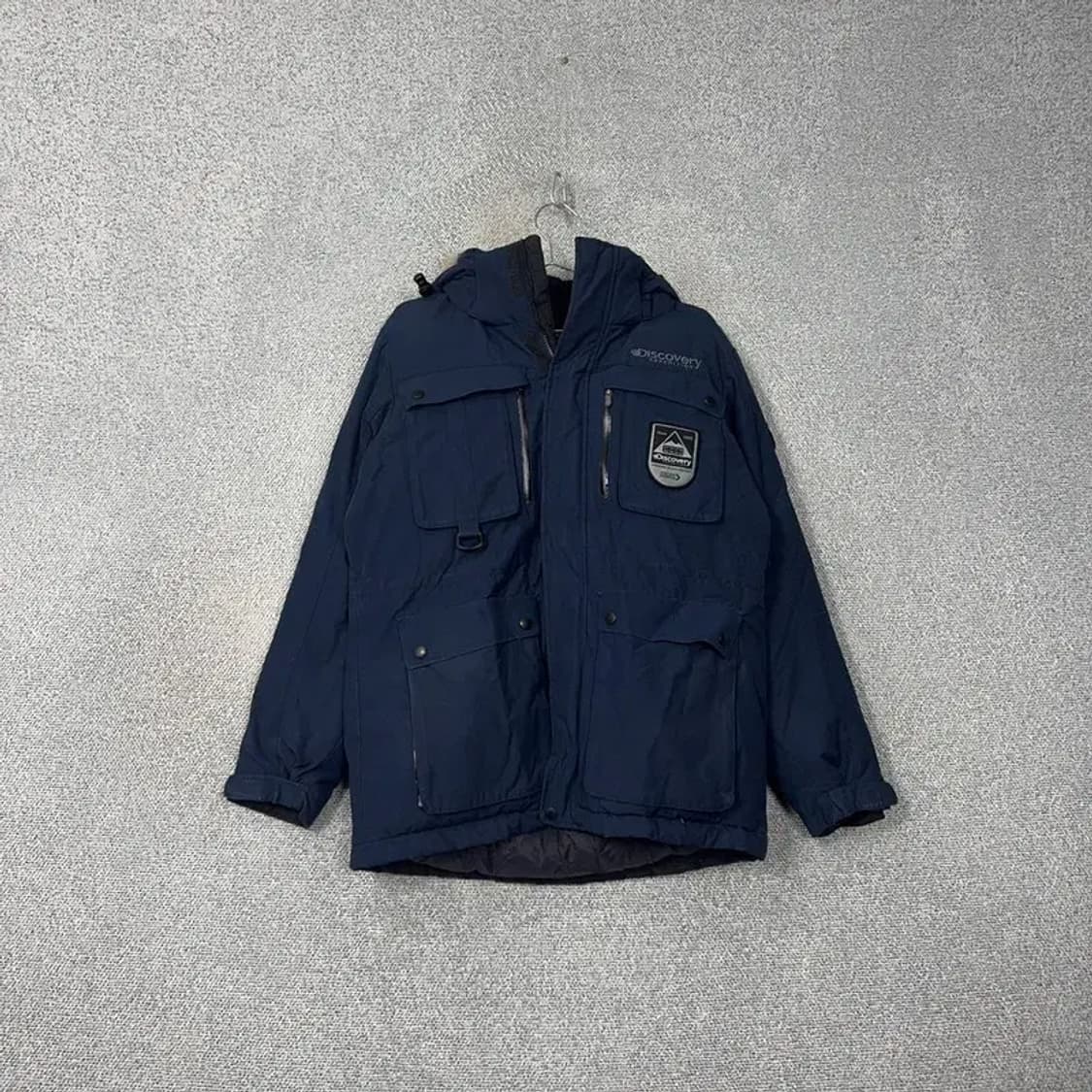 디스커버리 네이비 패치 로고 거위털 구스다운 패딩 점퍼 95 상품이미지1