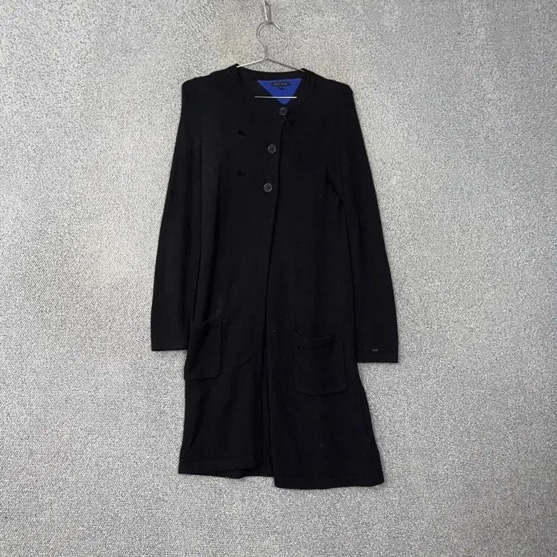 타미힐피거 블랙 앙고라 니트 롱 가디건 S 상품이미지1