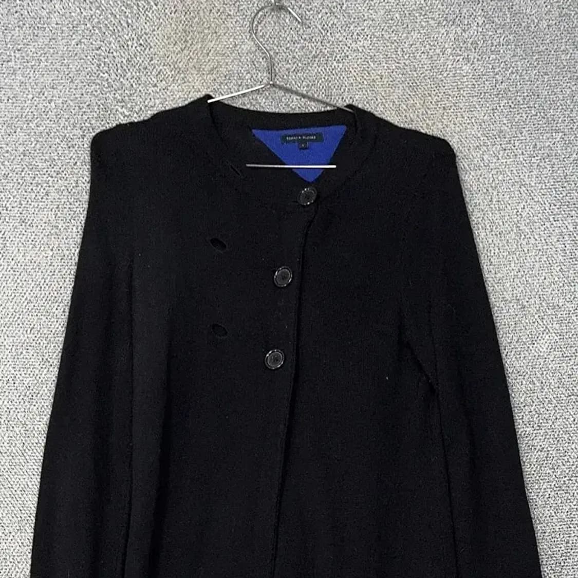 타미힐피거 블랙 앙고라 니트 롱 가디건 S 상품이미지3