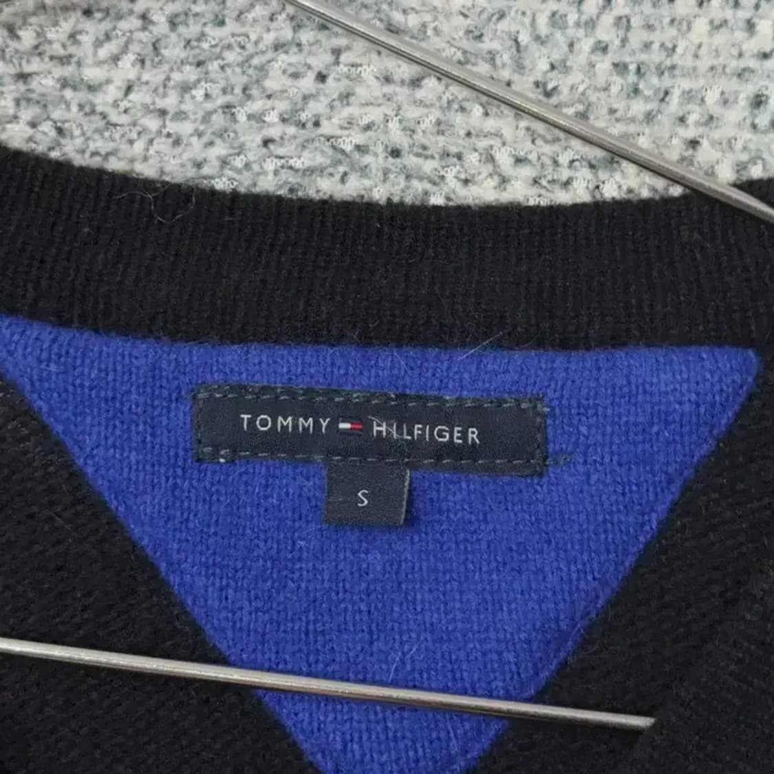 타미힐피거 블랙 앙고라 니트 롱 가디건 S 상품이미지5