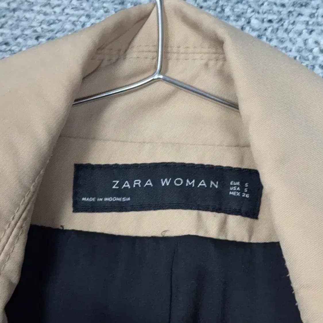 자라 여성 베이지 코트 S 상품이미지5