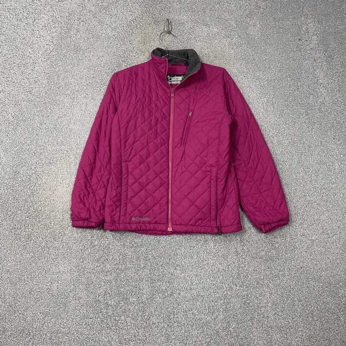 콜롬비아 퀄팅 핑크 경량 패딩 S 상품이미지1