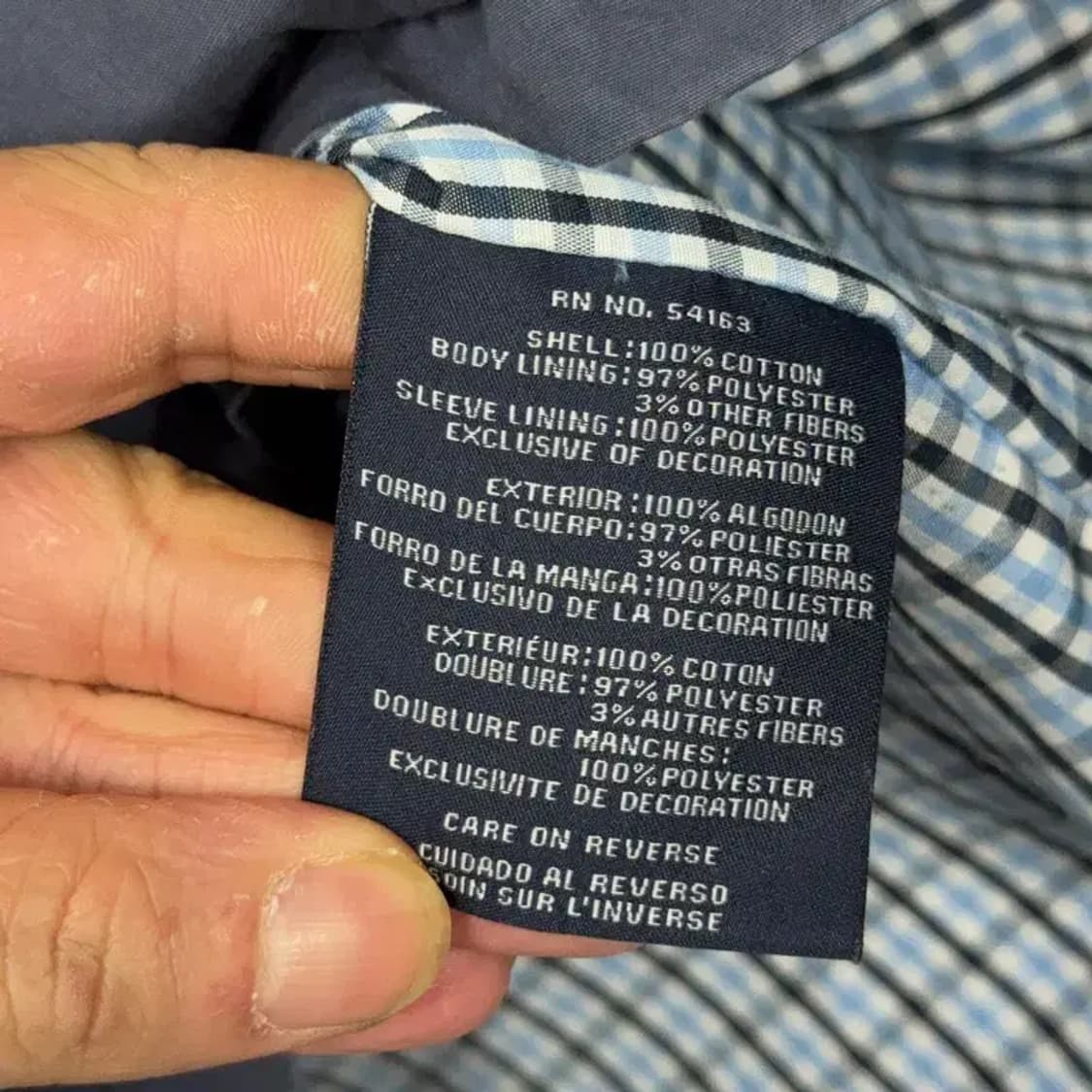 타미힐피거 코튼 네이비 바라쿠다 자켓 S 상품이미지5