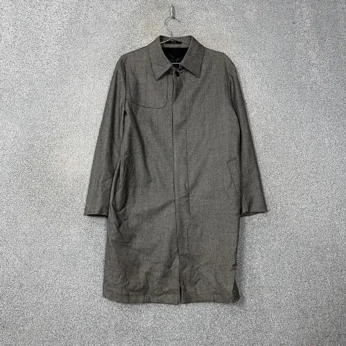 닥스 체크 그레이 울 트렌치 코트 100 상품이미지1