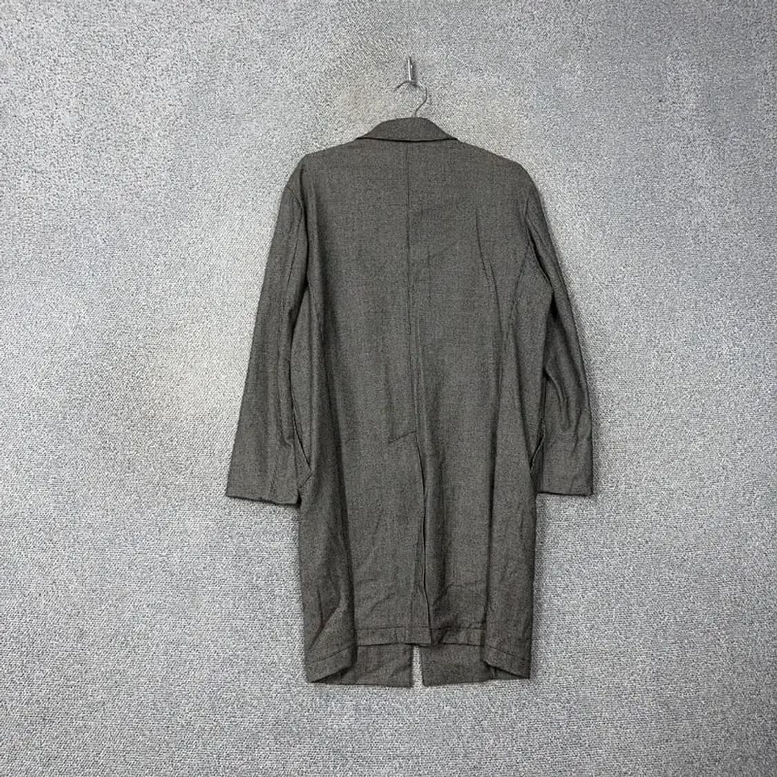 닥스 체크 그레이 울 트렌치 코트 100 상품이미지2