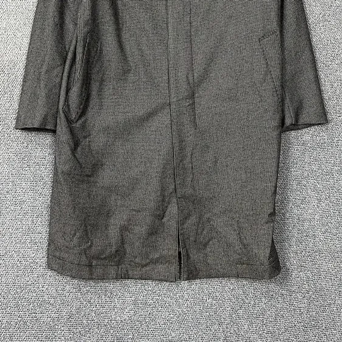 닥스 체크 그레이 울 트렌치 코트 100 상품이미지4