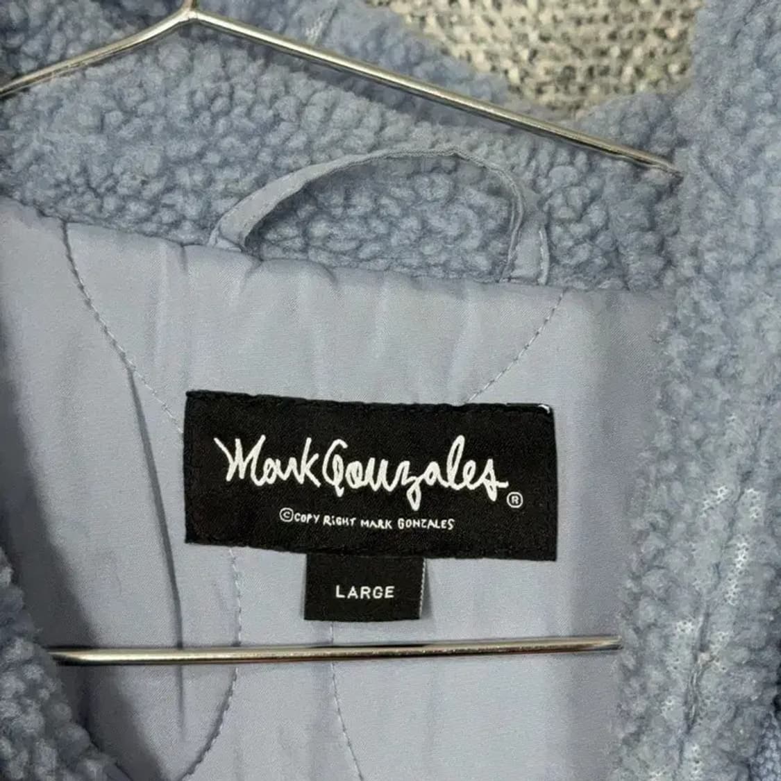 마크곤잘레스 라이트 블루 후리스 집업 L 상품이미지4