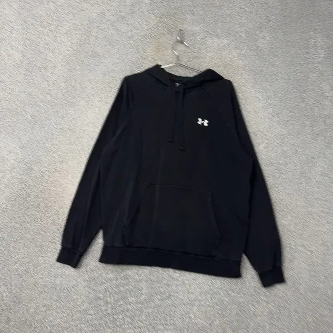 언더아머 로고 블랙 후드티 L 상품이미지1