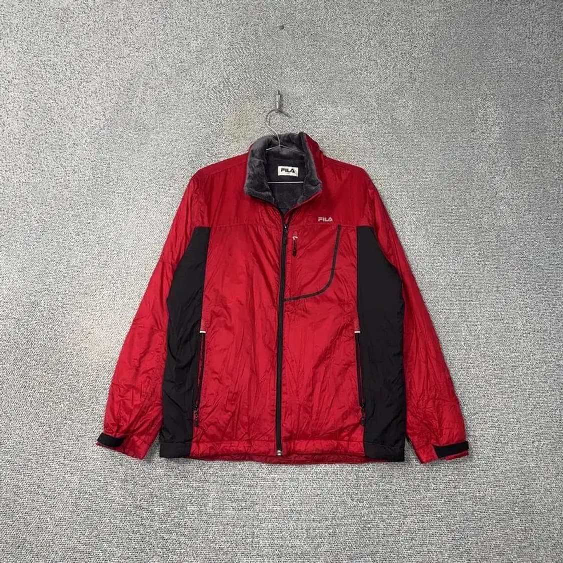 휠라 빈티지 레드 바람막이 점퍼 105 상품이미지1