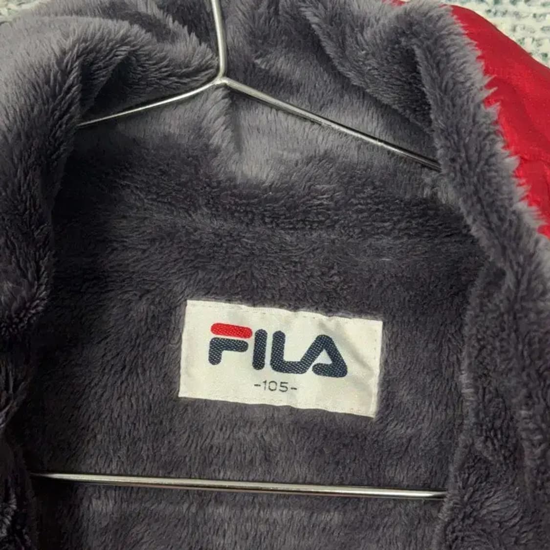 휠라 빈티지 레드 바람막이 점퍼 105 상품이미지4