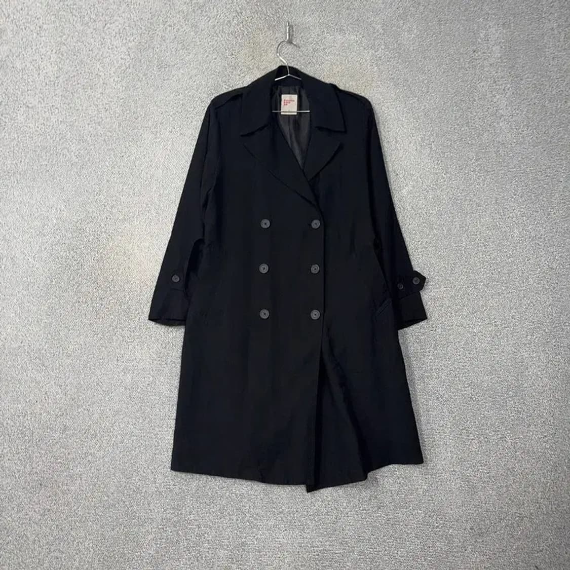 에잇세컨즈 레이온 블랙 더블 코트 S 상품이미지1