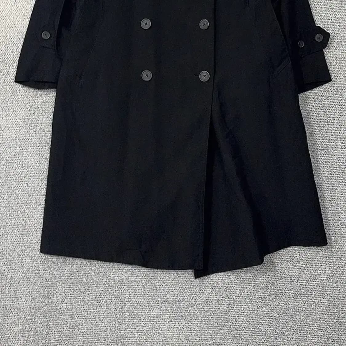 에잇세컨즈 레이온 블랙 더블 코트 S 상품이미지4