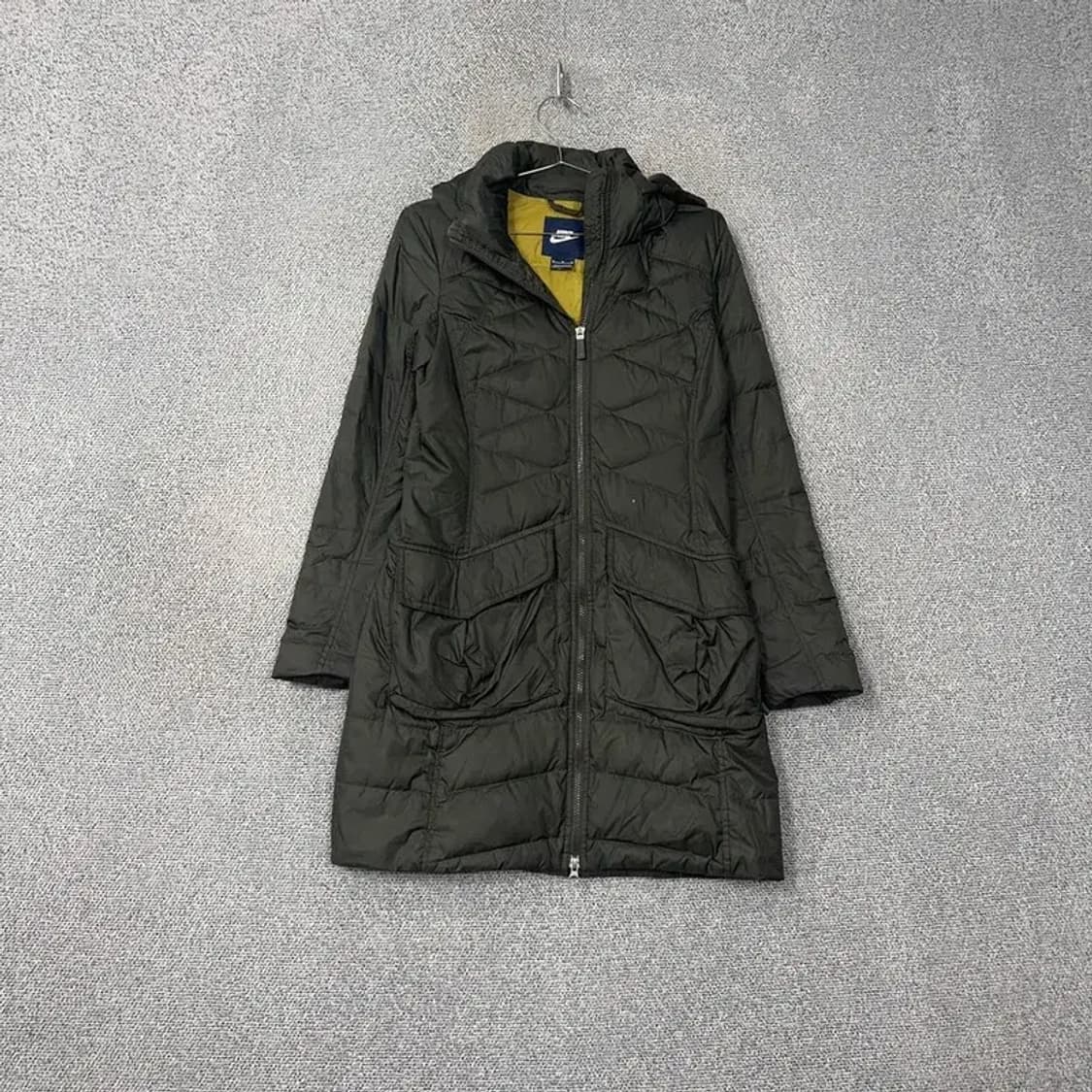나이키 여성 카키 퀄팅 롱 패딩 M 상품이미지1