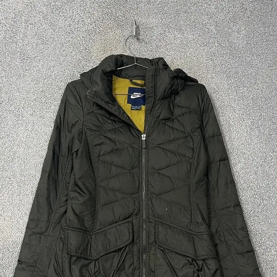 나이키 여성 카키 퀄팅 롱 패딩 M 상품이미지3