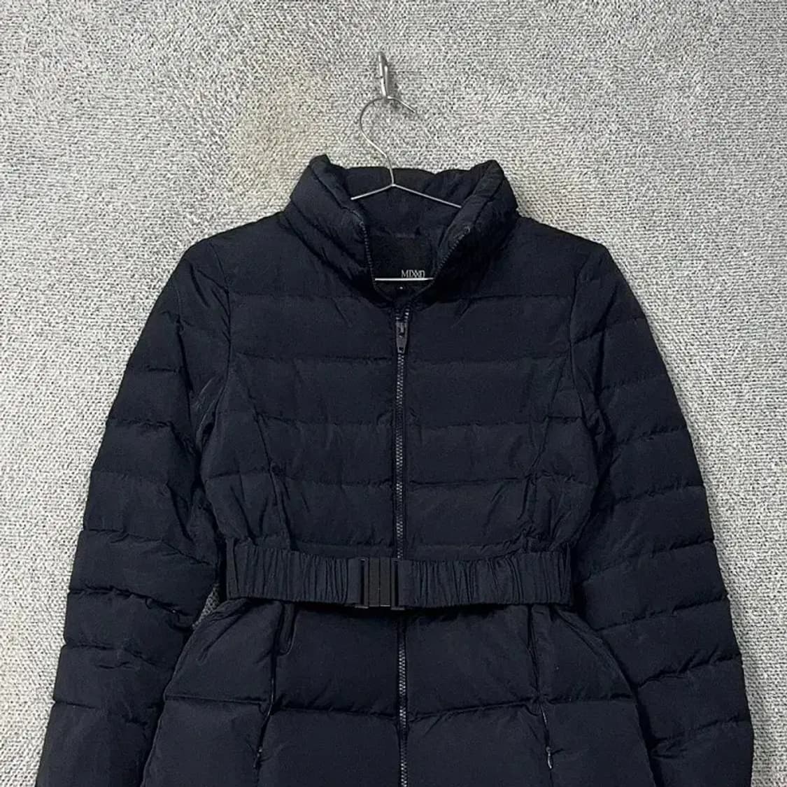 미쏘 여성 벨티드 네이비 롱 패딩 S 상품이미지3