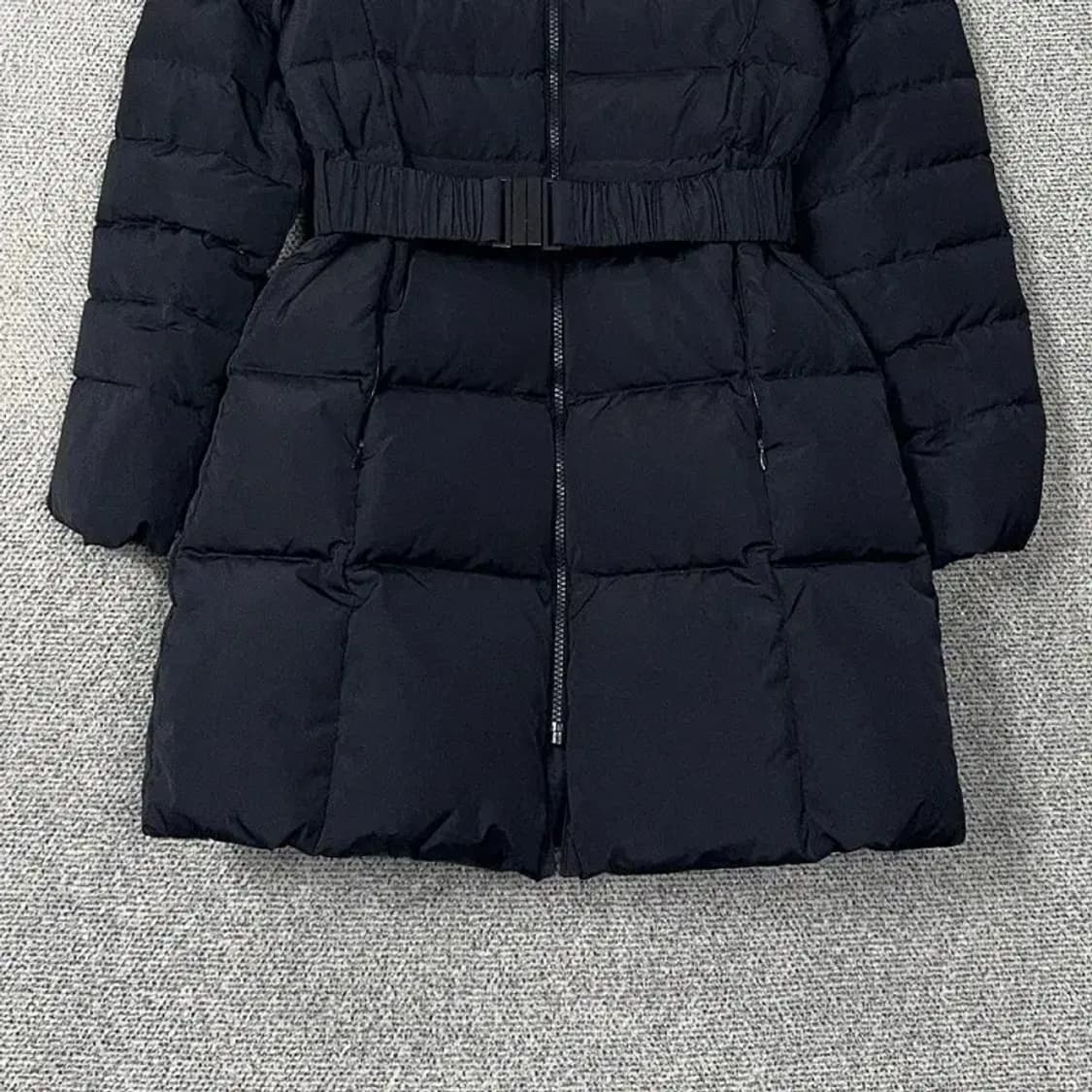 미쏘 여성 벨티드 네이비 롱 패딩 S 상품이미지4