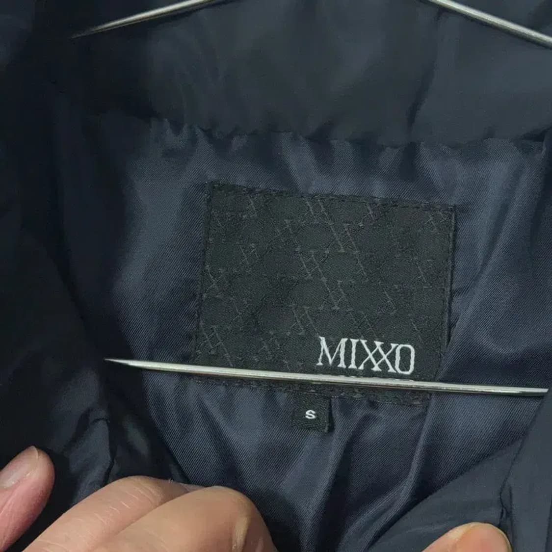 미쏘 여성 벨티드 네이비 롱 패딩 S 상품이미지5