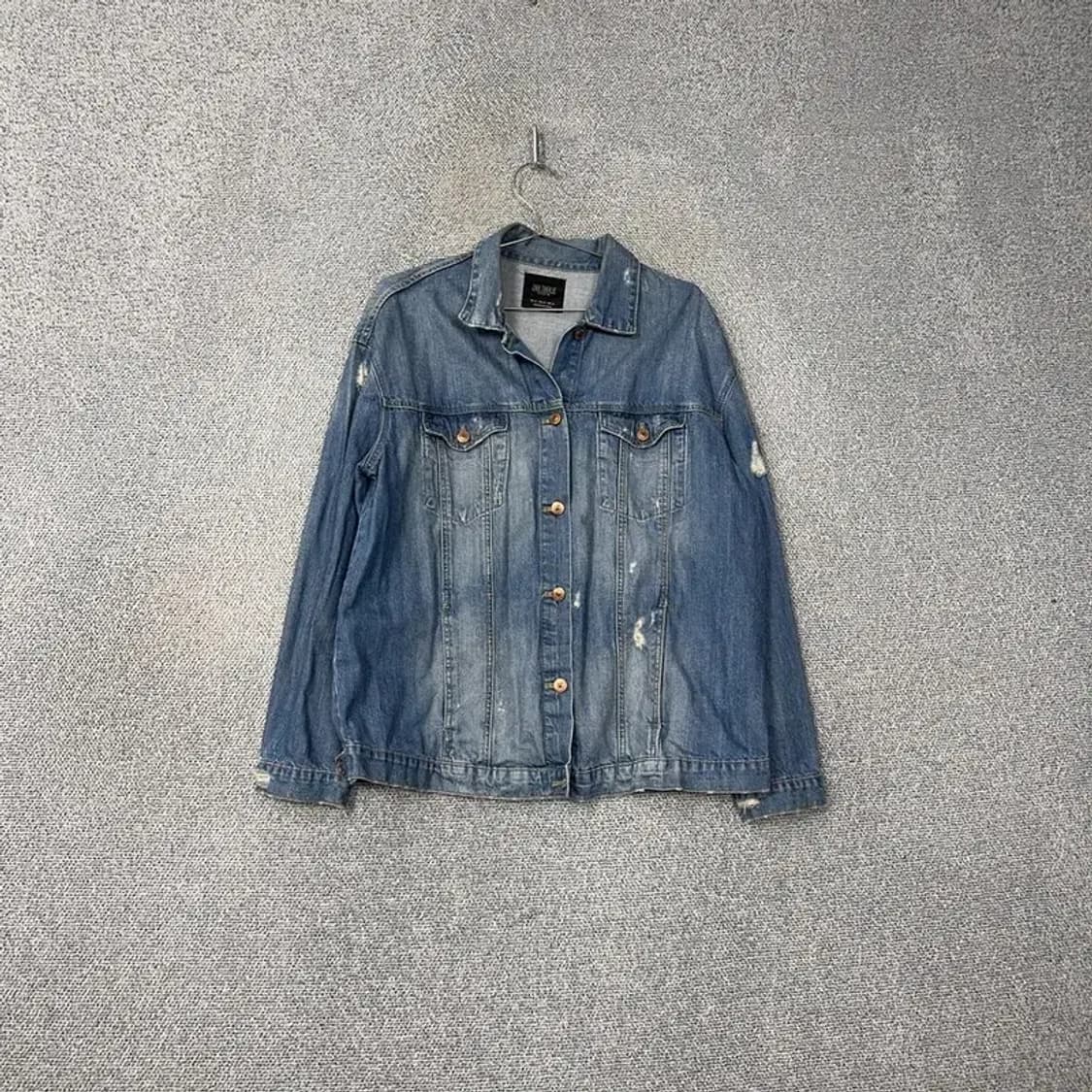 자라 워싱 데님 남성 청자켓 M 상품이미지1