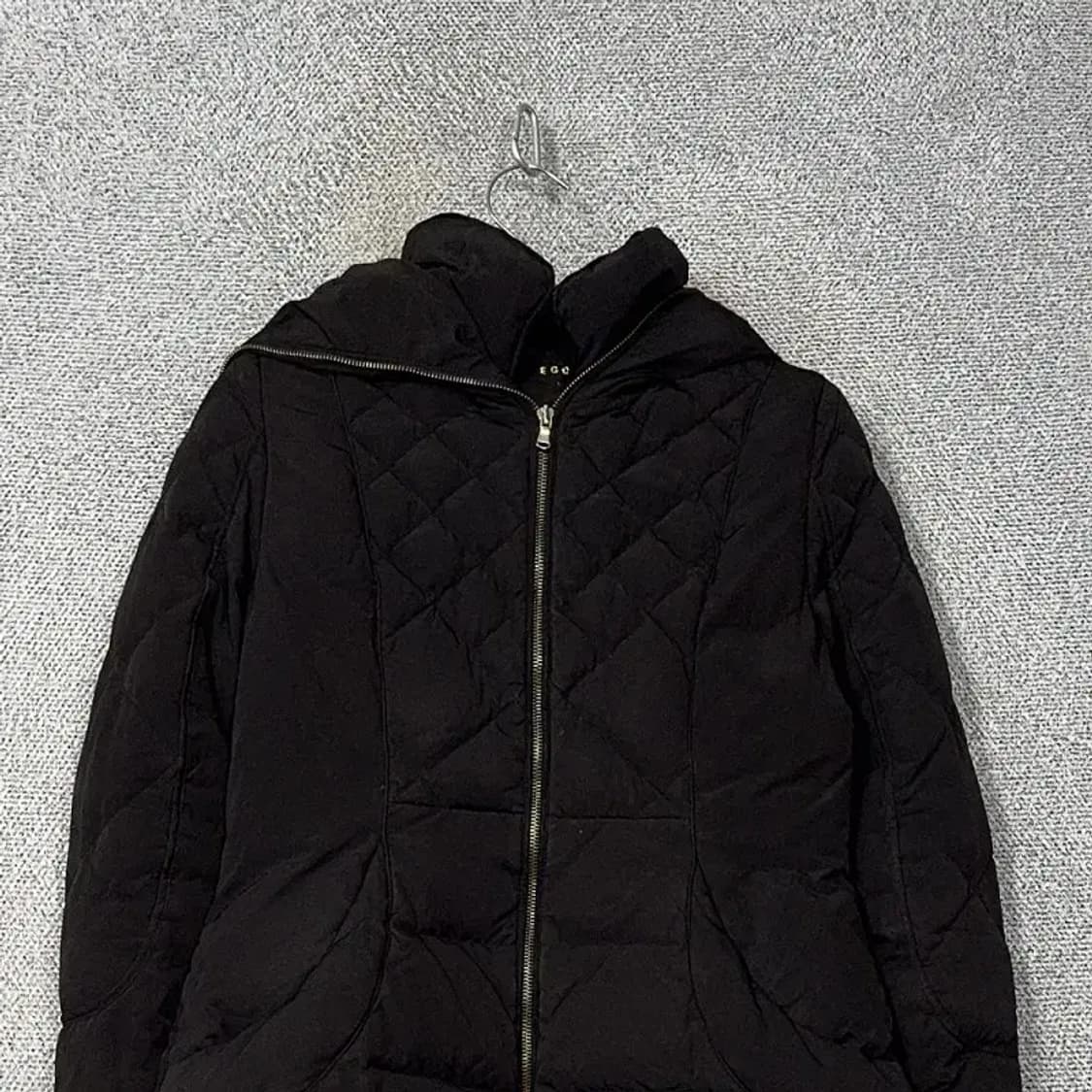 에고이스트 여성 덕다운 블랙 롱 패딩 66 상품이미지3