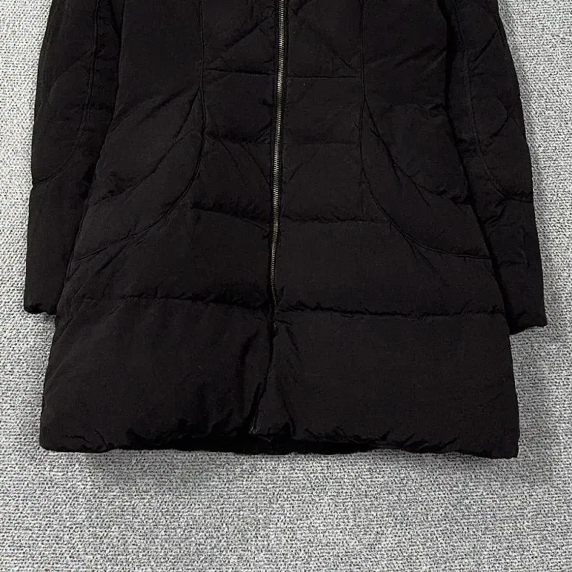 에고이스트 여성 덕다운 블랙 롱 패딩 66 상품이미지4