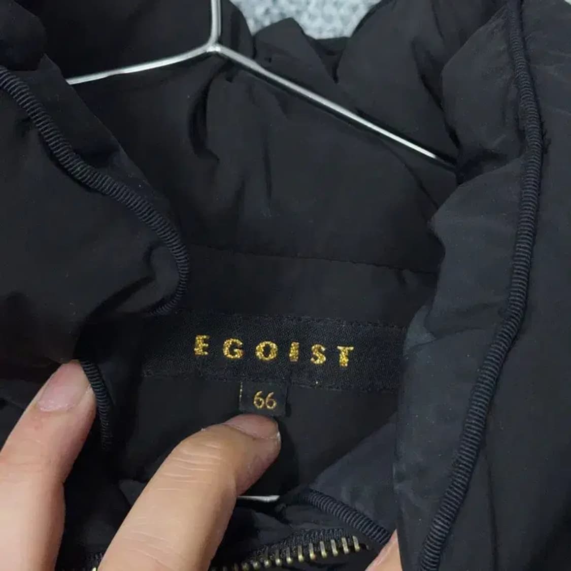 에고이스트 여성 덕다운 블랙 롱 패딩 66 상품이미지5