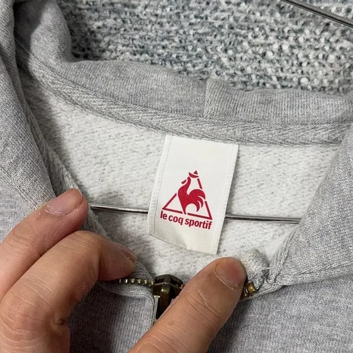 르꼬끄 기모 라이트 그레이 후드티 100 상품이미지3