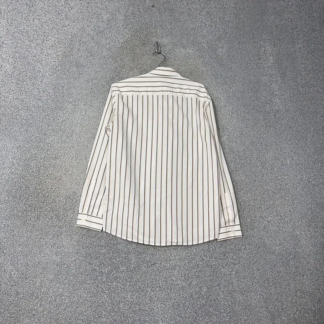 마인드브릿지 프린팅 스트라이프 화이트 셔츠 100 상품이미지2