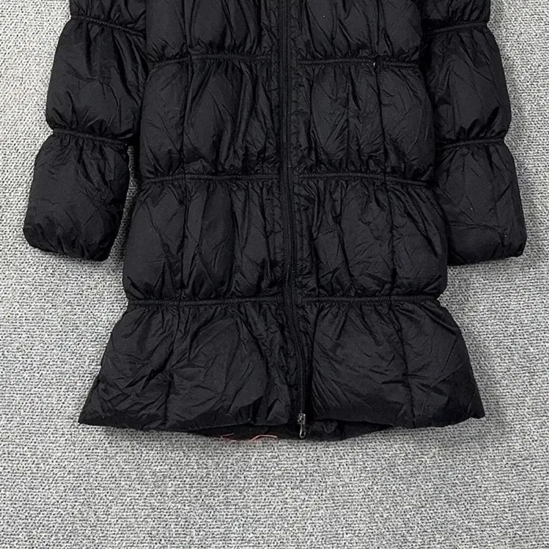 아디다스 블랙 로고 여성 덕다운 오리털 롱패딩 95 상품이미지4