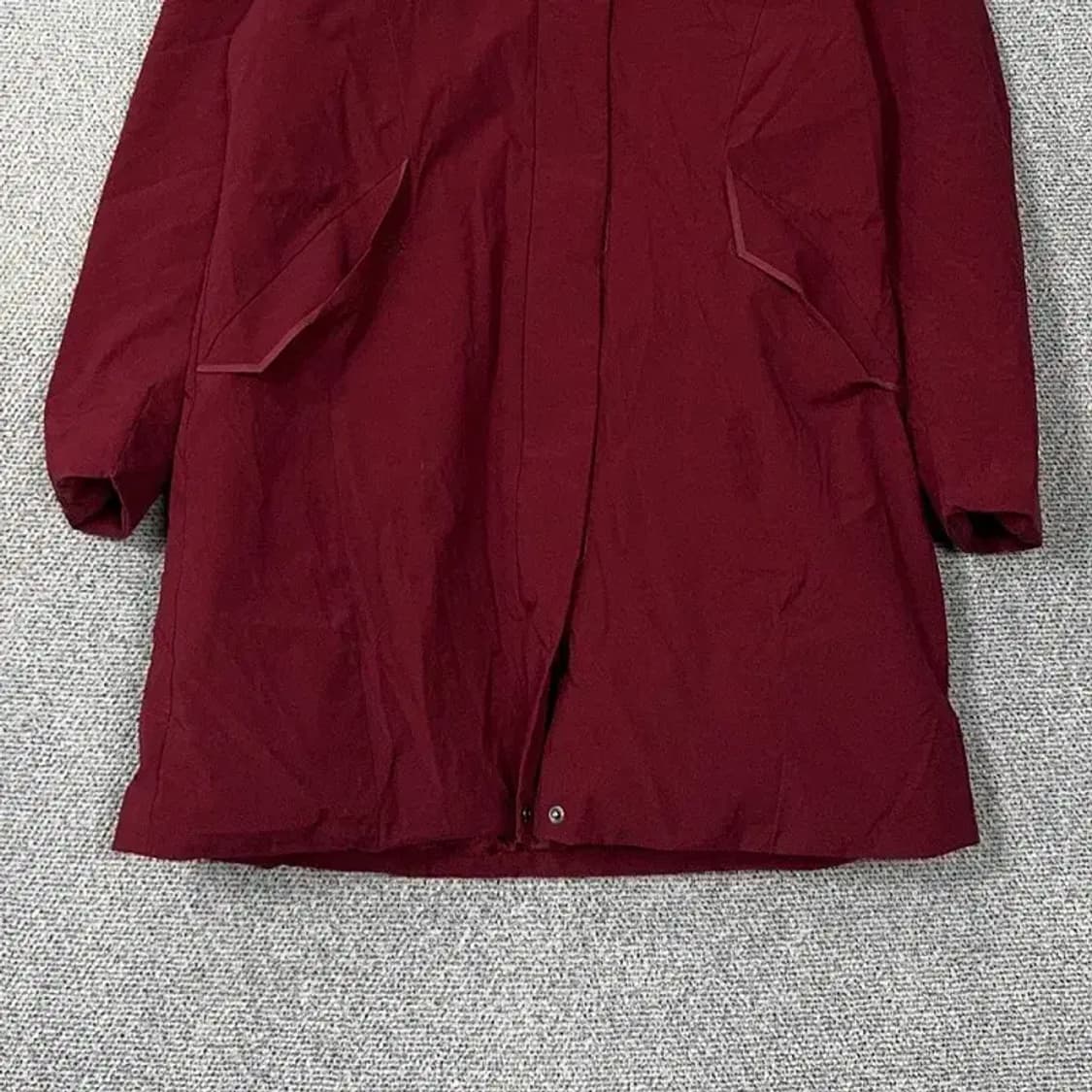 리복 로고 버건디 롱 패딩 M 상품이미지4