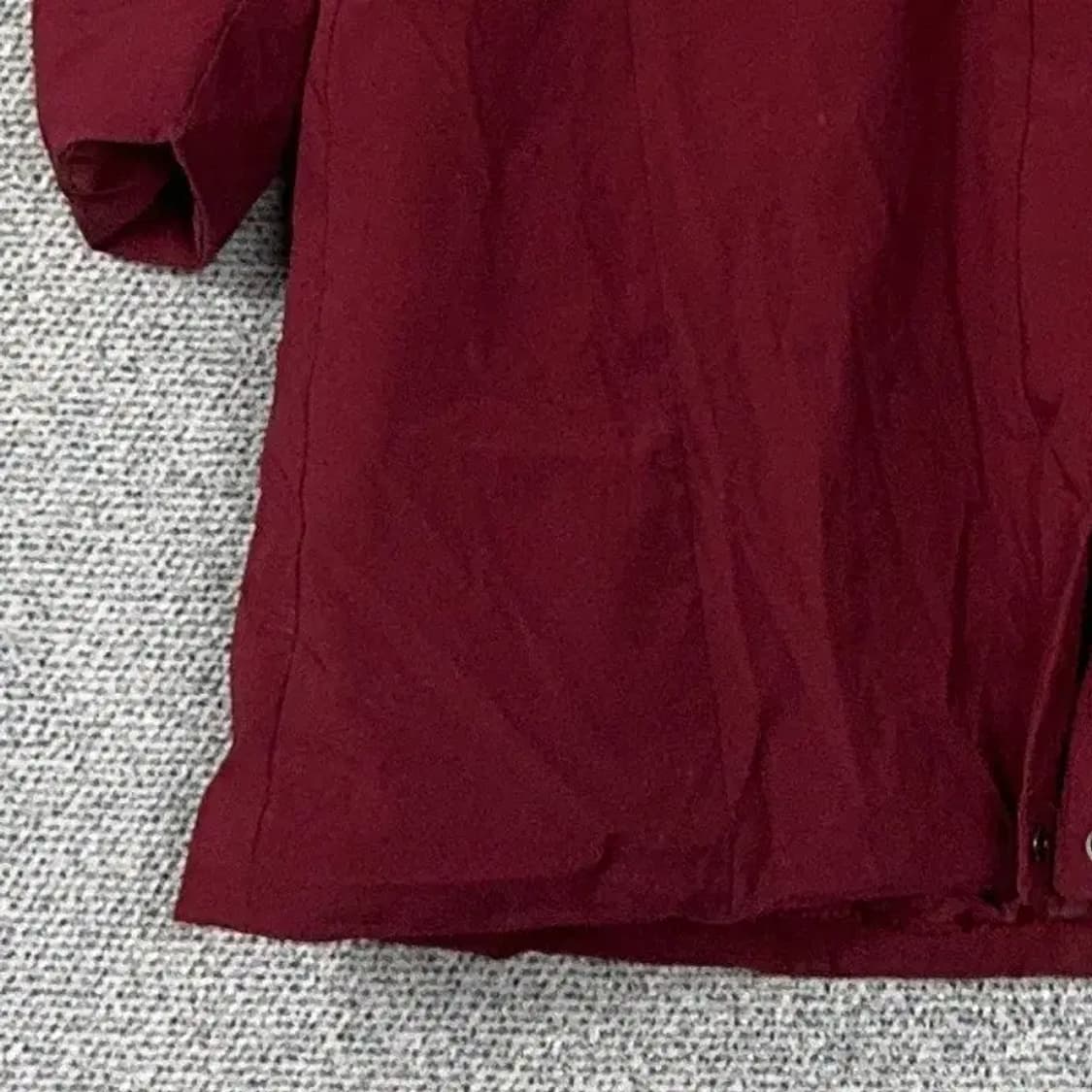 리복 로고 버건디 롱 패딩 M 상품이미지5