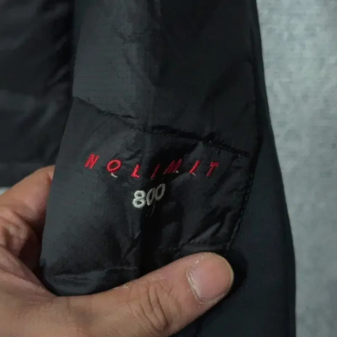 네파 블랙 로고 구스다운 거위털 패딩 점퍼 L 상품이미지4