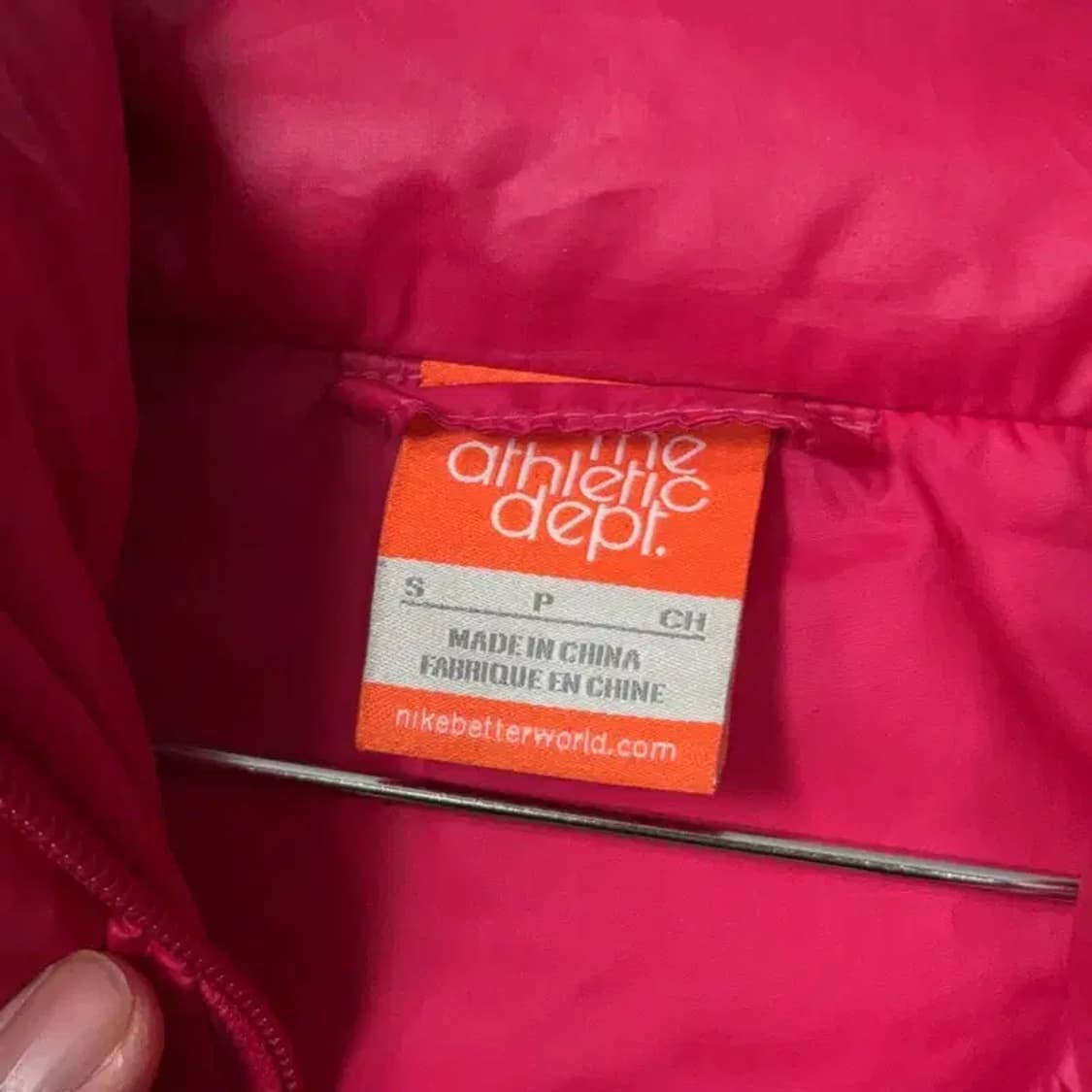 나이키 로고 핫핑크 덕다운 오리털 패딩 점퍼 S 상품이미지3