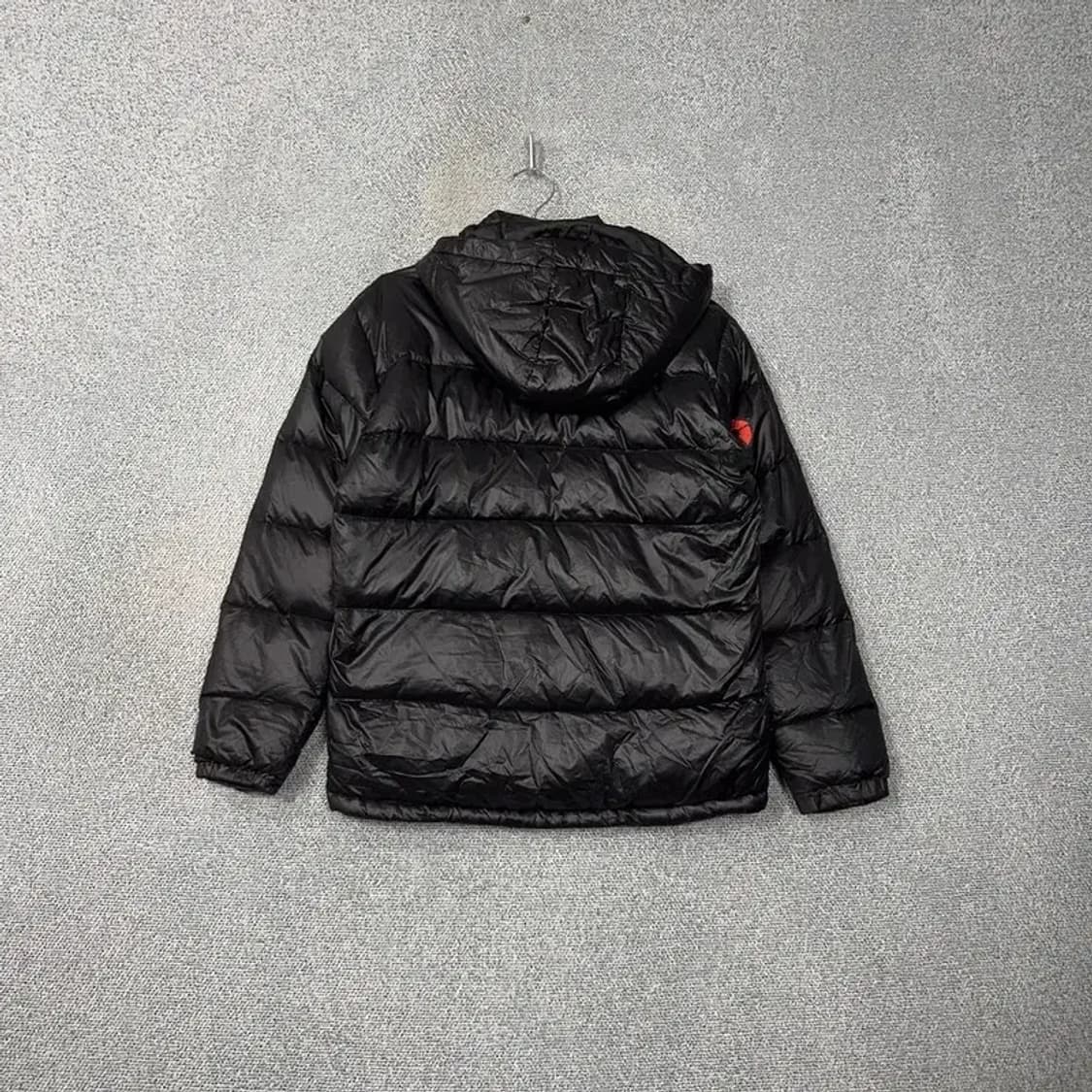 네파 덕다운 오렌지로고 블랙 패딩 100 상품이미지2