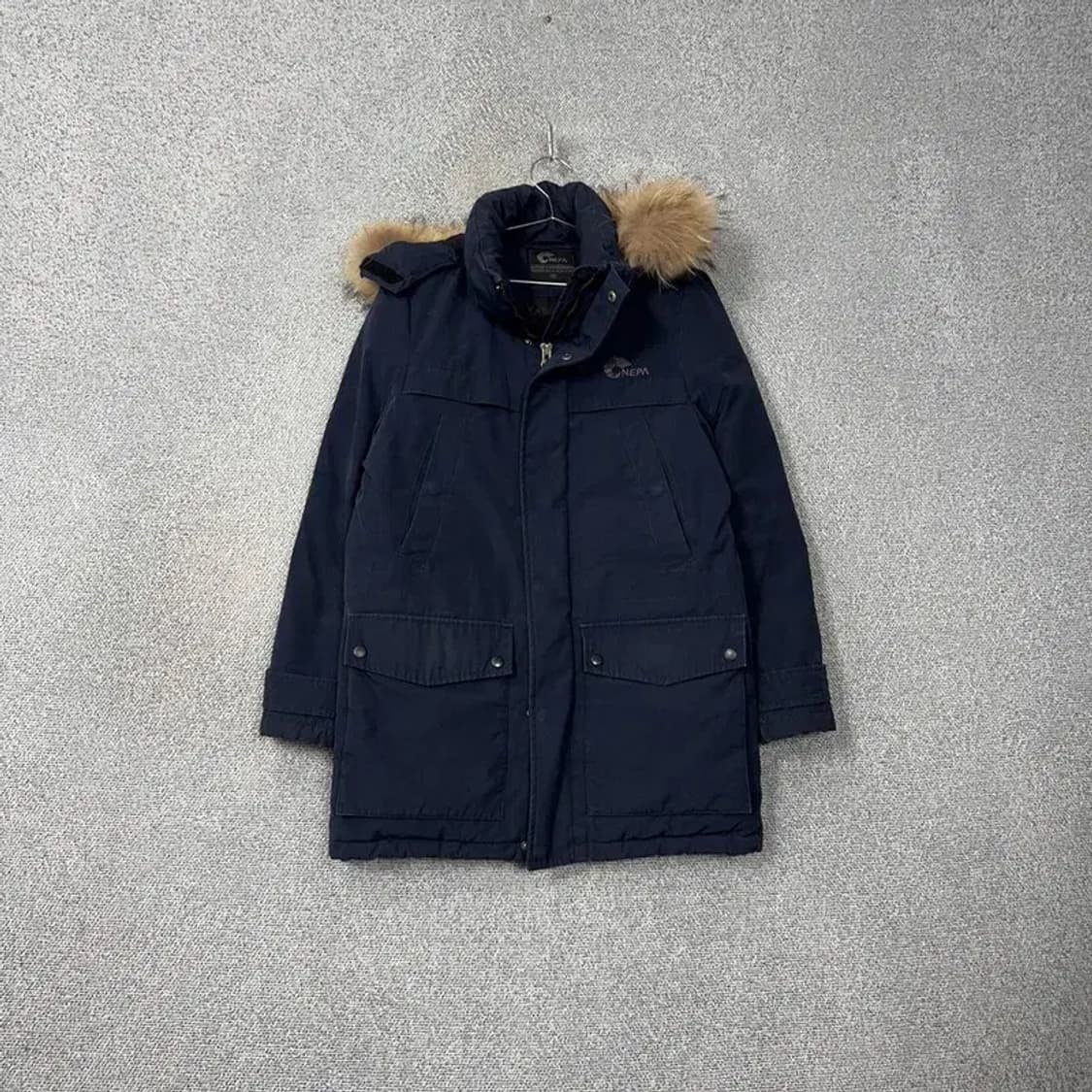 네파 네이비 로고 오리털 덕다운 패딩 점퍼 95 상품이미지1