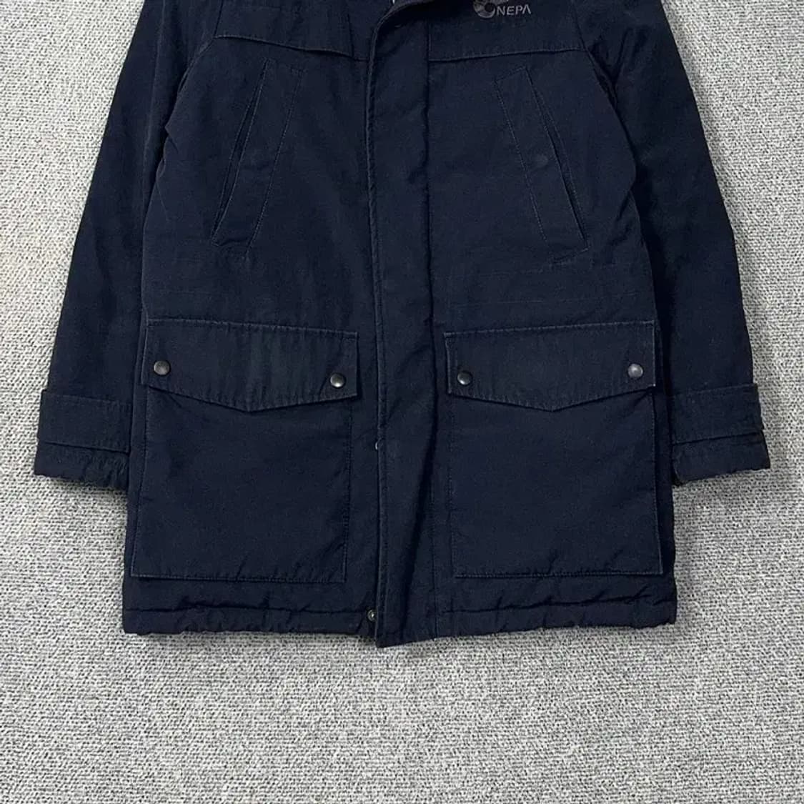 네파 네이비 로고 오리털 덕다운 패딩 점퍼 95 상품이미지4