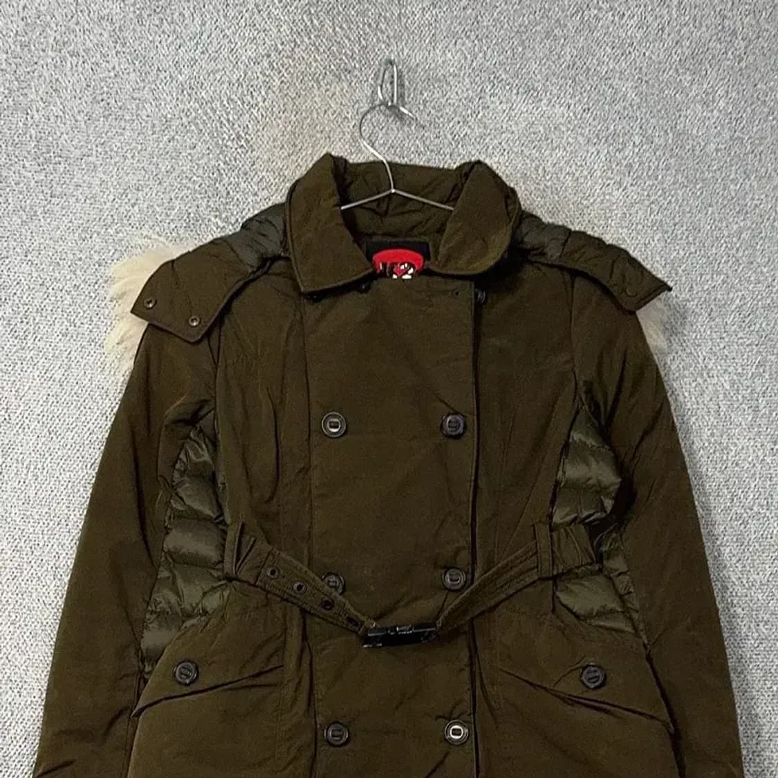 K2 카키 로고 벨티드 여성 롱패딩 점퍼 90 상품이미지3