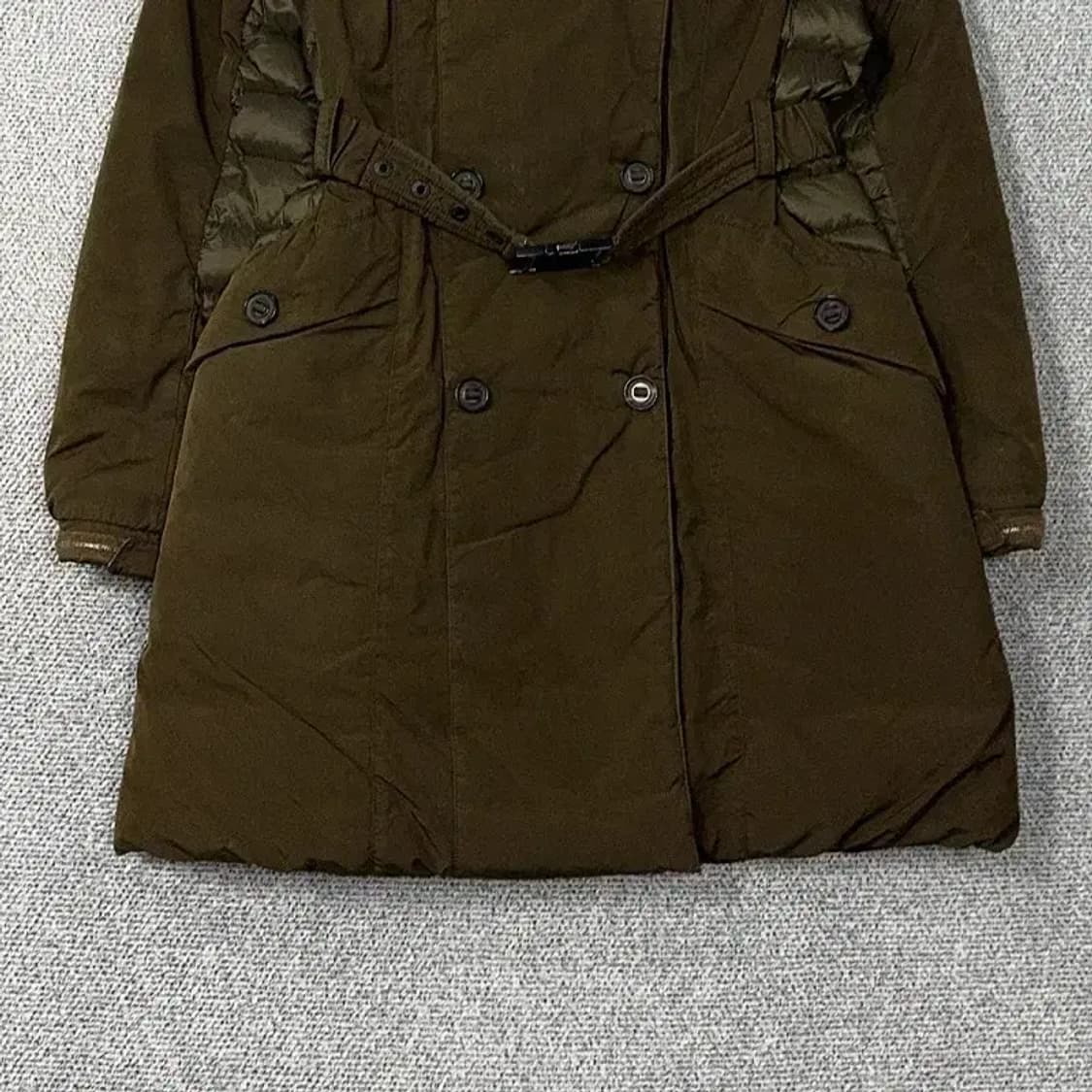 K2 카키 로고 벨티드 여성 롱패딩 점퍼 90 상품이미지4