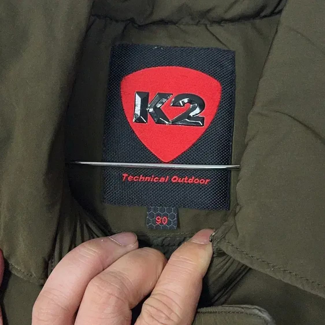 K2 카키 로고 벨티드 여성 롱패딩 점퍼 90 상품이미지5