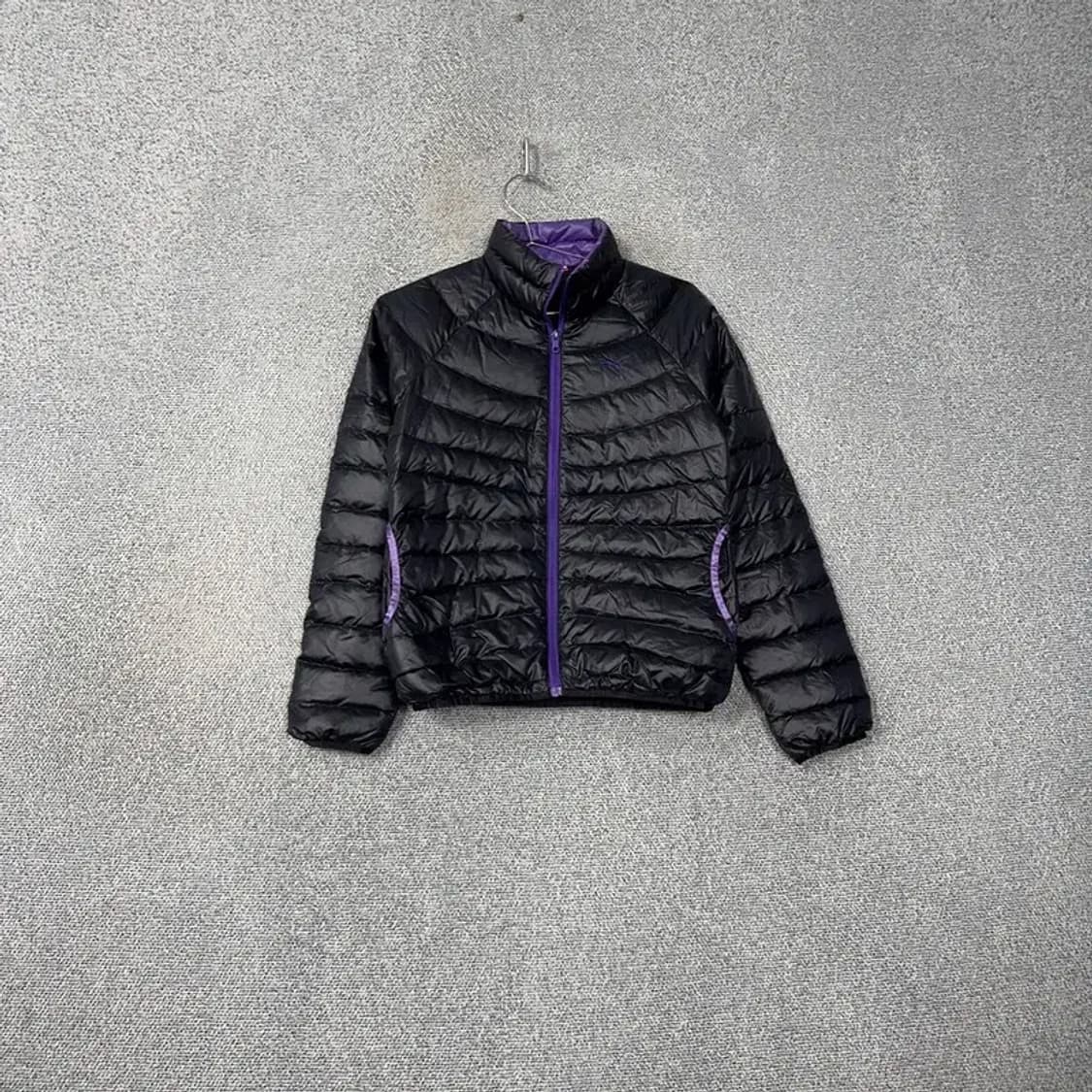 푸마 캐주얼 구스다운 거위털 블랙 경량 패딩 점퍼 S 상품이미지1