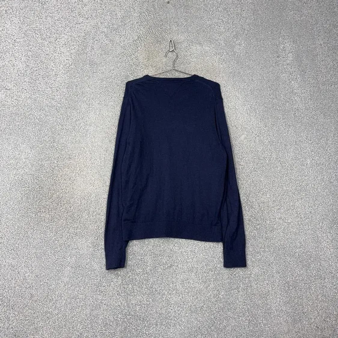 타미힐피거 캐주얼 로고 브이넥 네이비 니트 L 상품이미지2