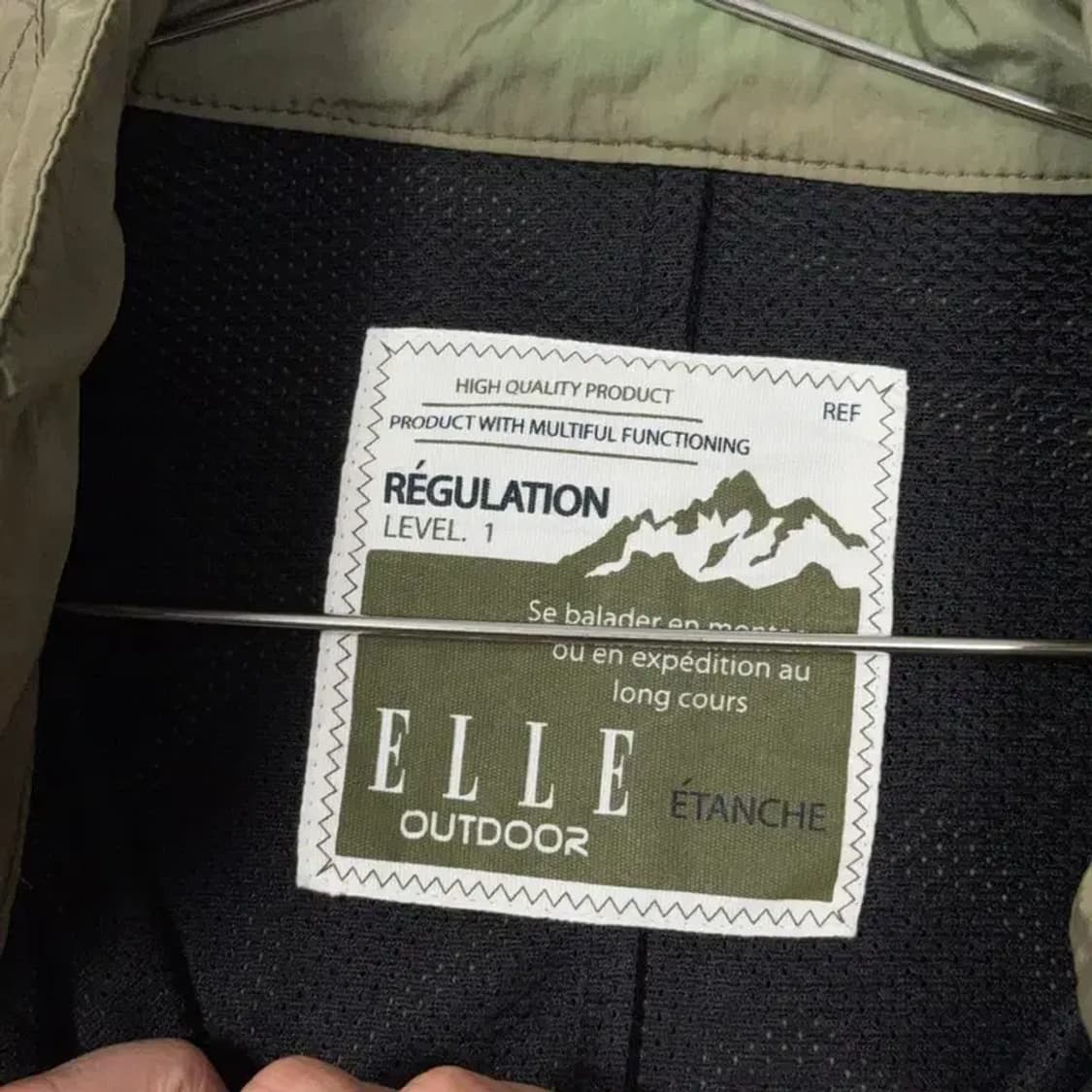 엘르 아웃도어 카키 자켓 95 상품이미지3